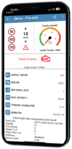 Vehicle diagnostics, high rpm engine alerts, dangerous driving alerts